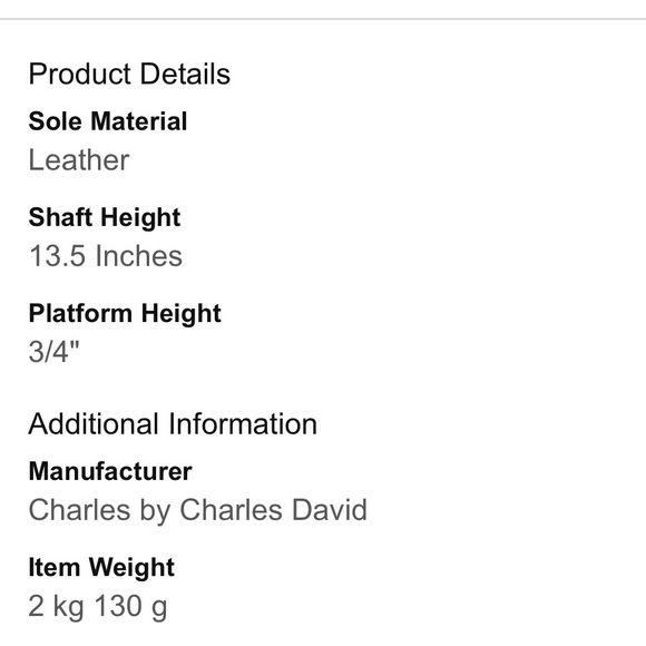 Charles David Elixir Cream and Silver Leather boots 5.5M - Picture 14 of 15